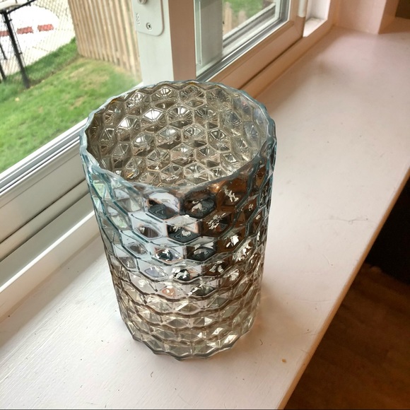 Kirklands Accents Blue And Gray Mercury Glass Vase Poshmark